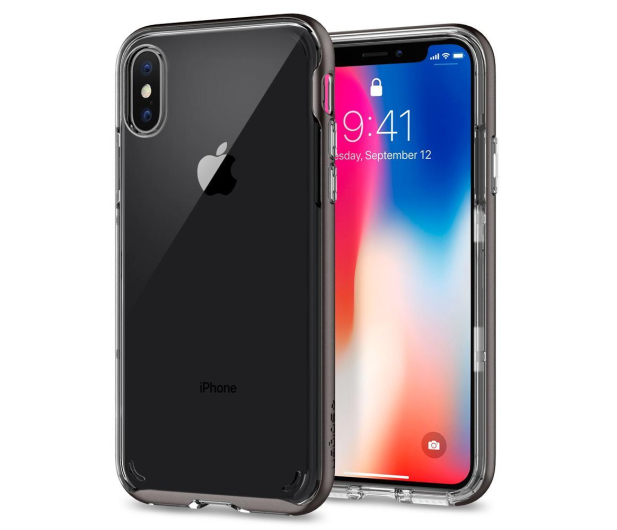 Etui Neo Hybrid Crystal do iPhone X szare - 386759 - zdjęcie